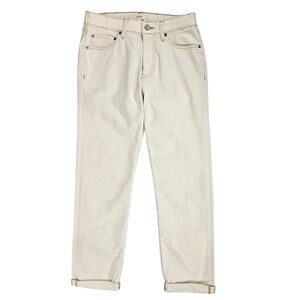 UpWest Men’s Ecru Vintage Straight Leg Jeans Cream Denim Size M Medium (32)